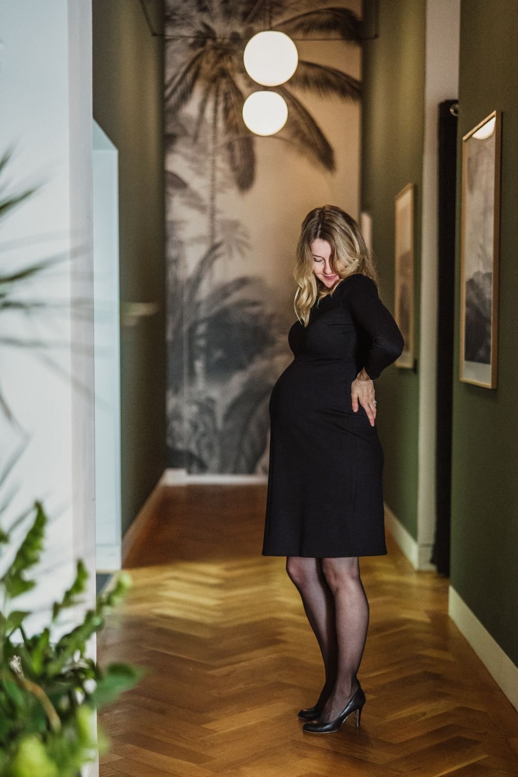 Schwanger. Cocktail. Bootsausschnitt. Kleid. KENNEDY