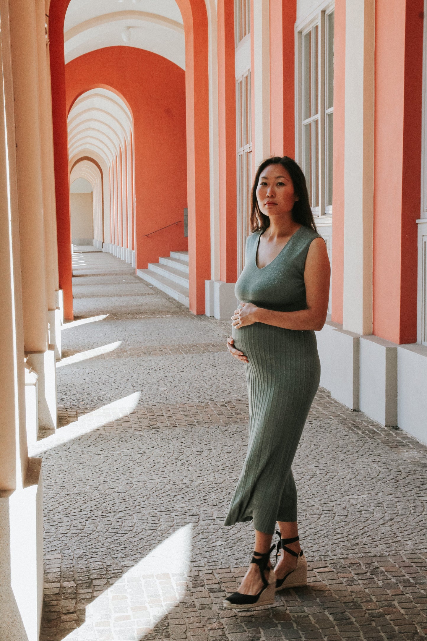 Schwanger. Midi. Smart. Kleid. SOPHIA