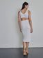 BREEZY SUMMER - Weißes Midi-Kleid mit Cut-outs - Kleider-9•BORROUGHS