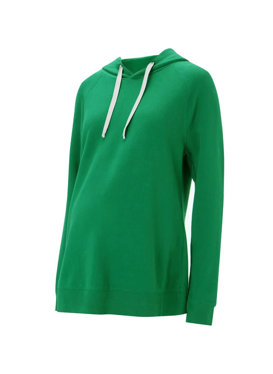 BoB: Sweater. Überlang. Grün. Hoodie. MAISIE - Tops-9•BORROUGHS