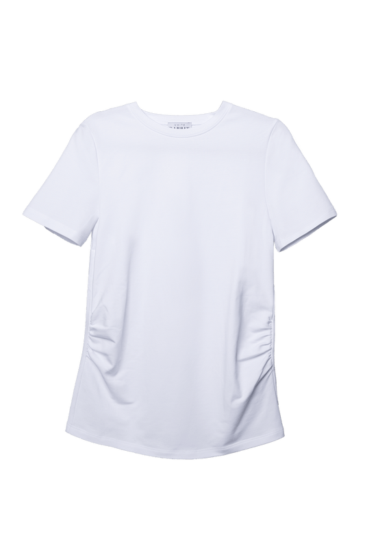 ESSENTIAL WHITE T-SHIRT - ROUND NECK - Tops-9•BORROUGHS