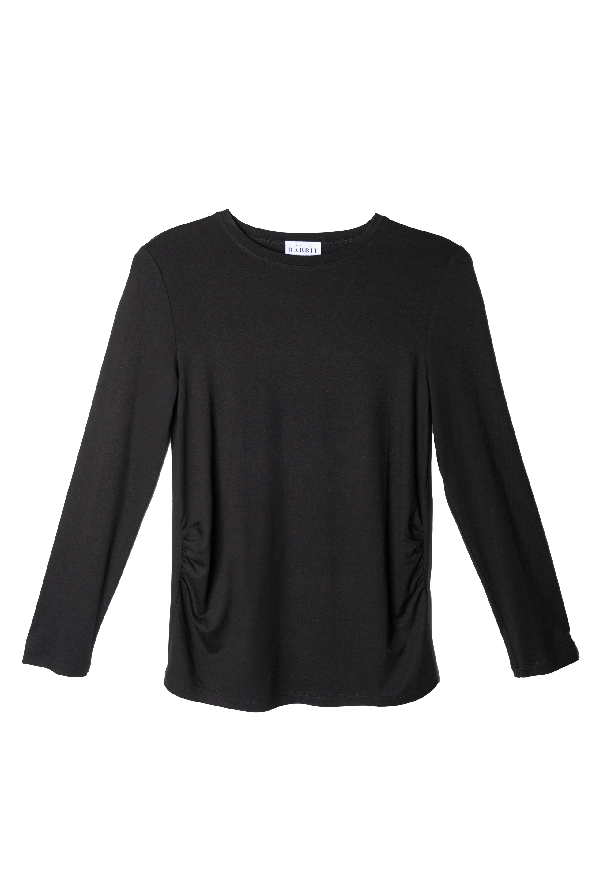 ESSENTIAL BLACK SWEATSHIRT - ROUND NECK - Tops-9•BORROUGHS