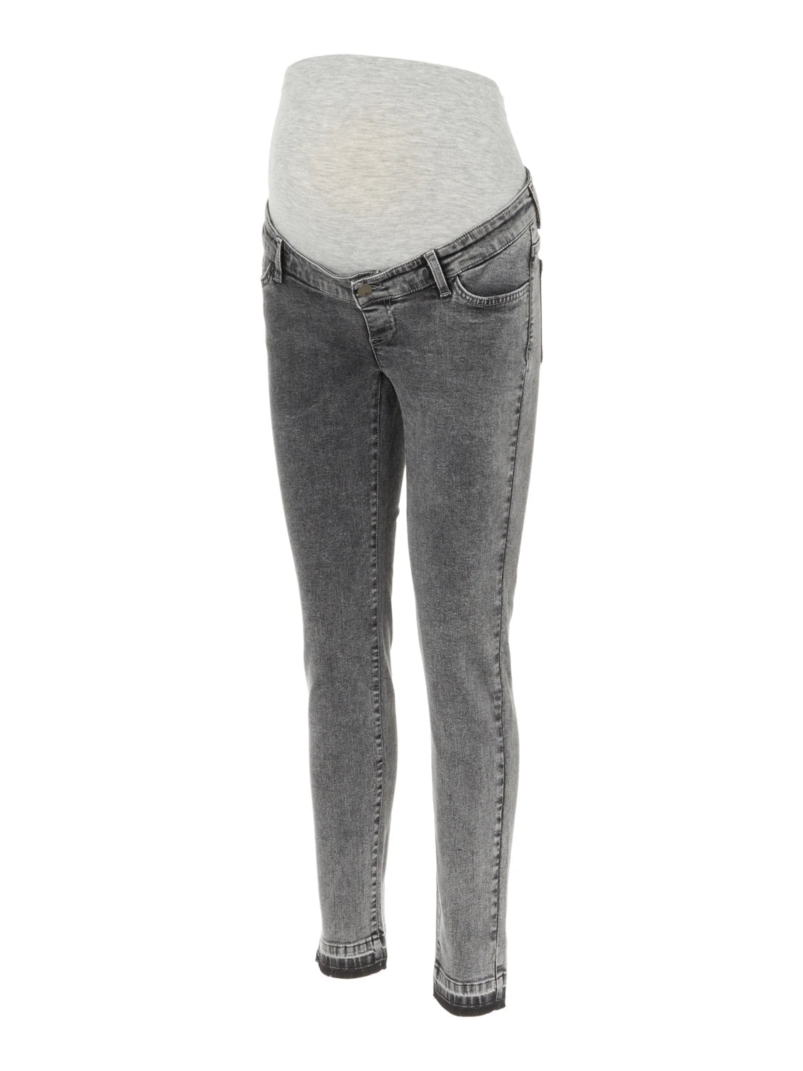 BOX OF BASICS STYLE HUDSON: Umstandsjeans aus Bio-Baumwolle in dirty Grey, ankle cut und Bauchband - Jeans-9•BORROUGHS