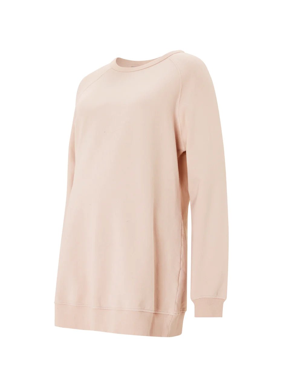 Schwanger. Essentials. Überlang. Blush. Sweater. HOLLY - Tops-9•BORROUGHS
