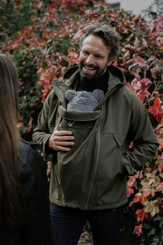 Tragen. Softshell. Outdoor. Jacke. RAPHAEL - in Khaki