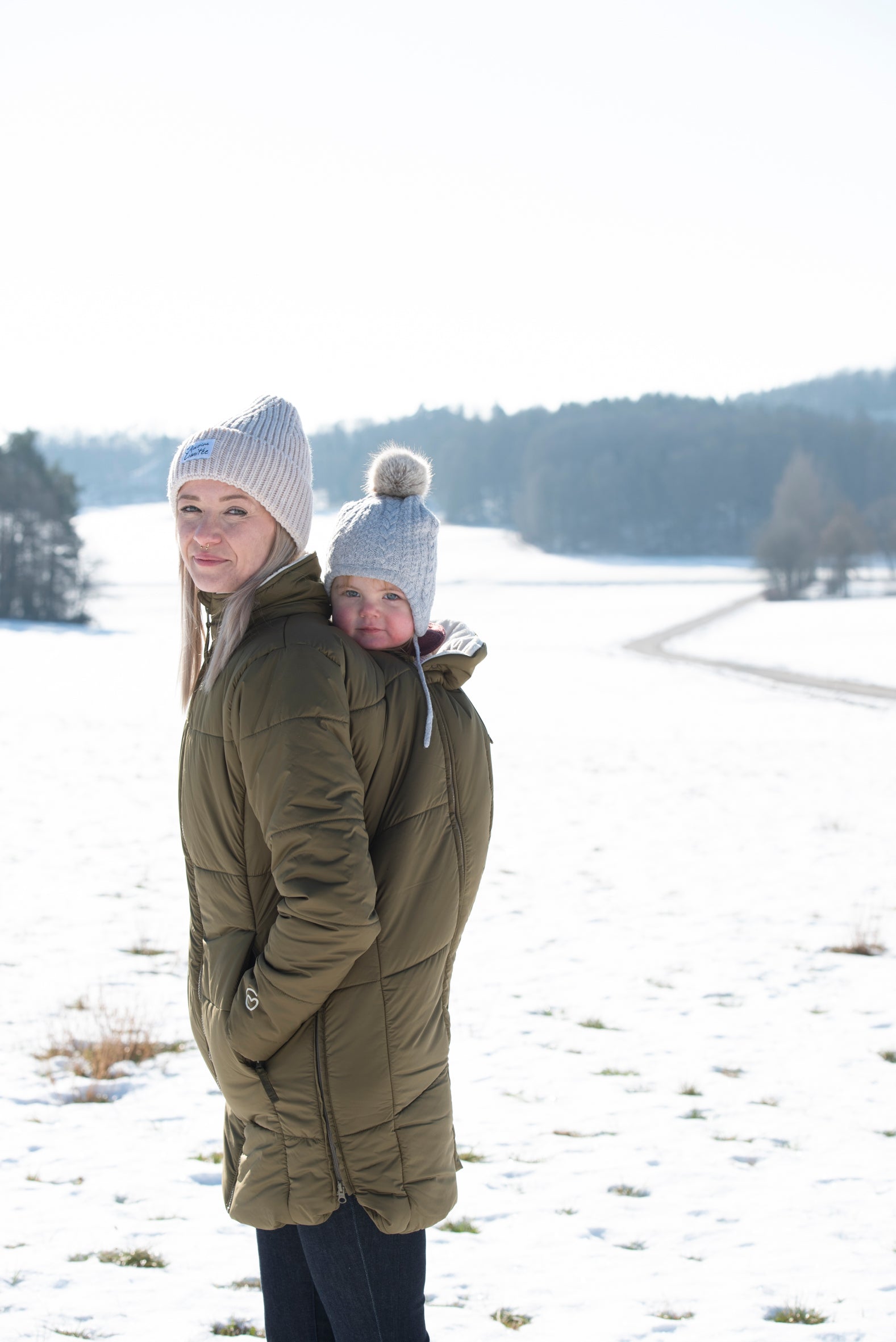 Warmer Wintermantel COPENHAGEN - in Khaki - Mäntel & Jacken-9•BORROUGHS