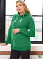 BoB: Sweater. Überlang. Grün. Hoodie. MAISIE - Tops-9•BORROUGHS